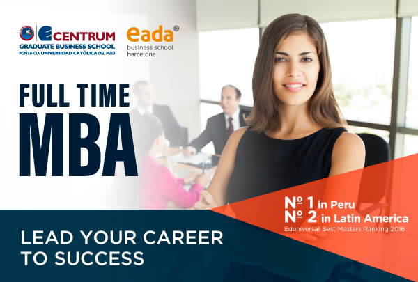 Full Time MBA CENTRUM Católica - EADA